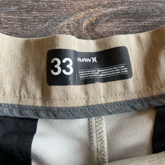 Khaki Hurley Bermuda Shorts - Picture 3 of 4